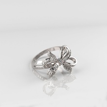 anello di nastro stampa del modello gioielli diamante presente matrimonio brillano argento oro stampabile anelli fidanzamento gioiello lucente la decorazione moda sterlina preziosi lusso 3d print model - Mito3D