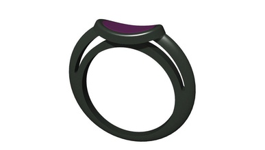 anello di gomma 3d print model - Mito3D