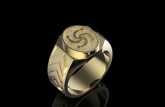 anel eslavo símbolo joalheria jóias placa moda beleza fashion and beauty cnc imprimível ouro prata platina gold ring 3d print model - Mito3D