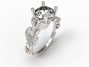 anillo de tallo la joyería joya rhino3d los anillos 3dmodel 3dprint 3d print model - Mito3D