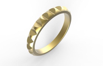 ring stayle style fashion beautiful cutted jewelry 3d print model - Mito3D