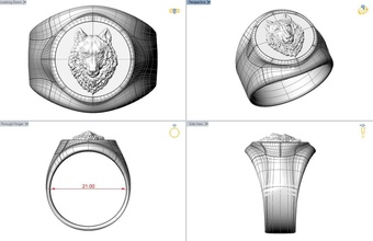ring volf 3d print model - Mito3D