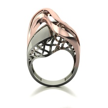 ring without stone jewelry gold fashio fision 3d print model - Mito3D
