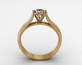 anneau de femmes 2 bvlgari l'anneau des boucles d'oreilles kolco sergi dlya pechati 3dmodel imprimable la livre sterling mode d'argent engagem le platine bijoux l'engagement joyau 3d print model - Mito3D