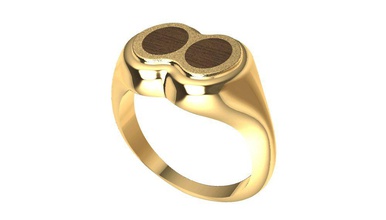 anneau de bois l'anneau 3d print model - Mito3D
