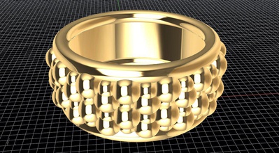 ringoknaus1 anillo oknaus de la colección 3d print model - Mito3D