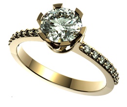 rings diamonds ring jewelry printer3d diamond diamondring 3d print model - Mito3D