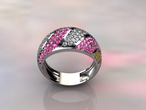 rings women 3d print model - Mito3D