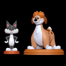rita animaniacs 3d impresión modelo in animales 3dexport gato gatito felino perro peludo antro hembra mascota warner hermanos 3d print model - Mito3D
