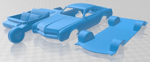 riviera 1966 imprimable voiture 3d impression modèle in automobile 3dexport fente scalextric tamiya rc miniz loisir micro 3d print model - Mito3D