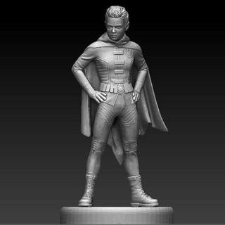 robin figures man batman darkknight superhero dc hero cape knight justiceleague miniatures sculpture statue cosplay suit dark death art art-sculpture superman 3d print model - Mito3D