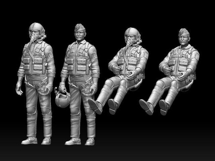 robin olds general officer united states air force sculpture us usa vietnam war ii army soldier pilot miniature print 3d print model - Mito3D