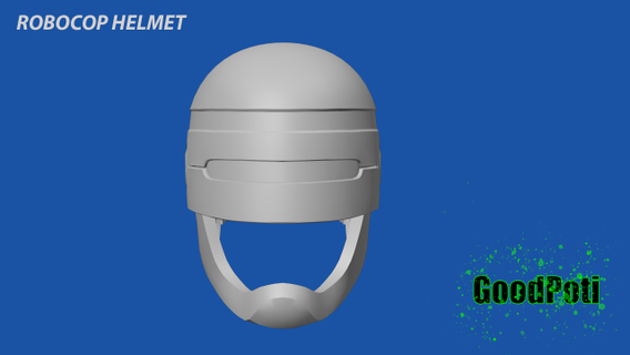 robocop helmet man 3d model print c4d 3ds stl fbx obj game mk11 mk mortal kombat 3d print model - Mito3D