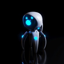 Roboter Nano Platz Schiff Helm Maschine Zukunft scifi Android mechanisch Telefon Charakter futuristisch Handy Mobiltelefon sci fi Schädel Tier Skelett Weiß Metall 3d print model - Mito3D