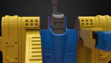robot transformateur 90 jouet libre 3d impression modèle in jouets 3dexport jeu jet réservoir 3d print model - Mito3D