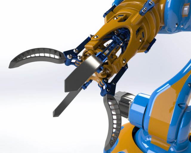 robotica braccio stampabile 3d ingegneria industriale 3D print model - Mito3D