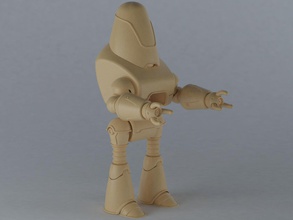 robot 3d impression modèle in robotique 3dexport fantastique jouets jouet personnage construction cyborg droïde humain mèmes miniatures stl 3d print model - Mito3D