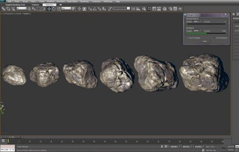 rock 001 poly extreme resolution maps 3d model in environment 3dexport meteor asteroid environmental asset object pebble fragment 3d print model - Mito3D