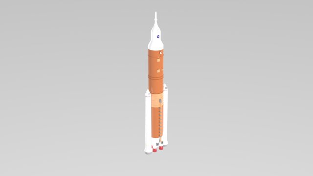 rocket aircraft booster exploration launcher material engine sls nasa spacecraft space 3D print model - Mito3D