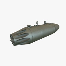 rocket launcher ub-16-57 3d model in launchers 3dexport lowpoly pbr game simulator helicopter jet missile russia russian soviet aircraft aviation airforce army pod mi-8 3d print model - Mito3D