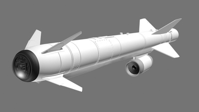 foguete x-59m2 de impressão 3d do modelo bomba diy russo armas 3d print model - Mito3D