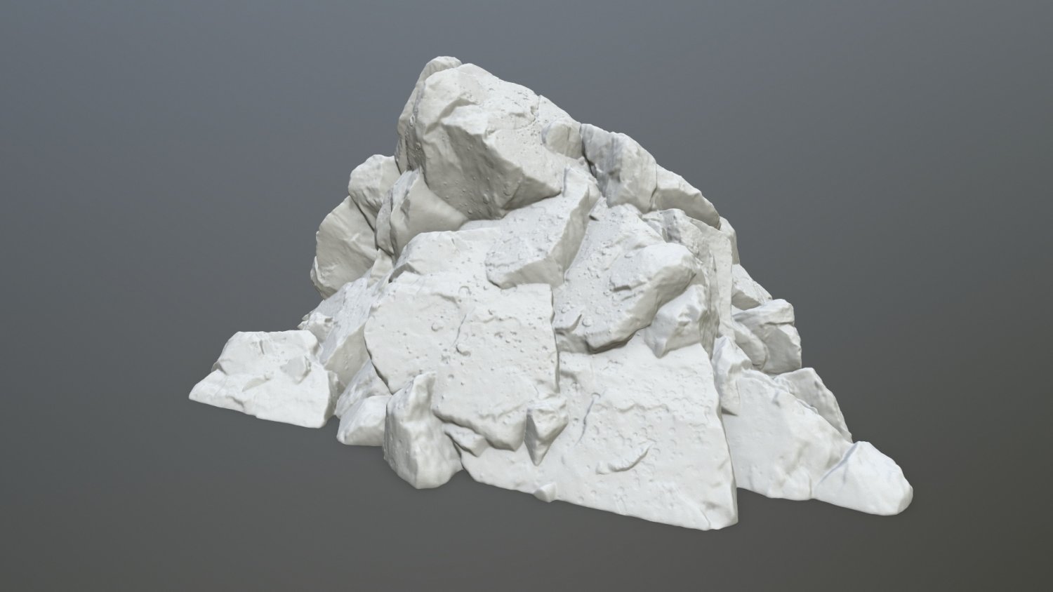 les rochers rock pierre de la falaise le mont montagne mousse mosy neige sable désert forêt 3D print model - Mito3D