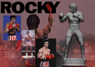 rocky 3d print model in figurines 3dexport rocky-balboa stallone sylvester bust lou dibella action star expendables sly boxing boxer film celebrity statue portrait character man willis 3d print model - Mito3D