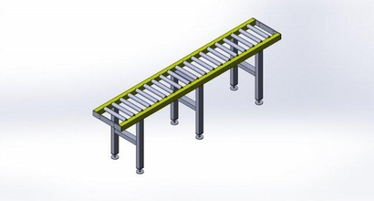 roller conveyor 3d print model - Mito3D