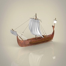 romain bataille navire 3d modèle in navale 3dexport bateau woodship l'eau embarcation mer matériaux historique voile médiéval détaillé voilier pirate corsaire antique rivière guerre 3d print model - Mito3D
