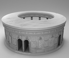 romano piscina 3d Stampa modello architettura stampabile scultura Casa miniature greco attività rovinare antichità bender statua 3d print model - Mito3D