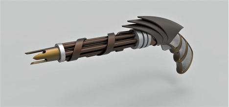 2009 star trek romulan bozucu silah tabancası ateşli parçalayıcı tabanca scifi yineleme cosplay yıldız startrek prop baskı yazdırılabilir 3d print model - Mito3D