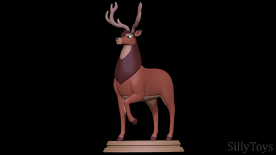 ronno bambi 3d impresión modelo in animales 3dexport ciervo gama masculino salvaje disney 3d print model - Mito3D