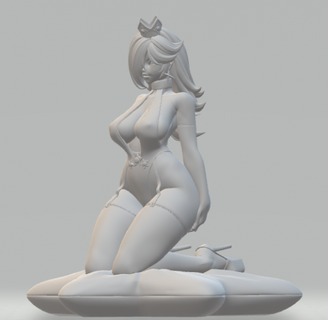 Rosalina super mario nsfw mulher Mário Bros videogames video game character bowsette 3d print model - Mito3D