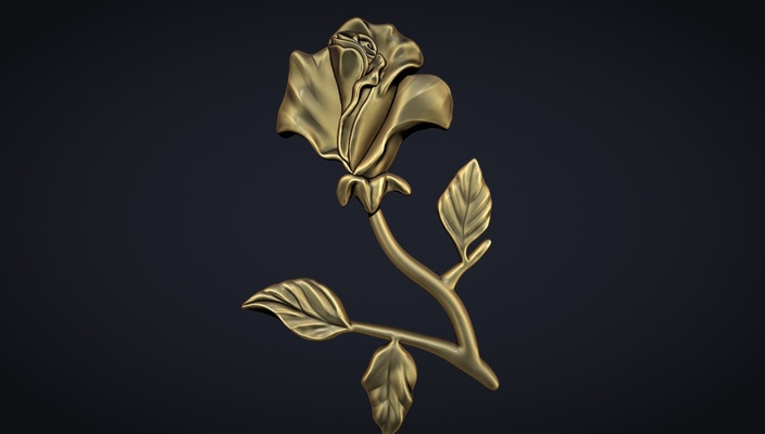 rose bas linderung 3d drucken modell 3dexport cnc schneiden rosen pflanze natur dekor druckbar geschnitzt carving dekoration blume flora blumen botanisch aufwendig ornament efeu schmuck 3d print model - Mito3D