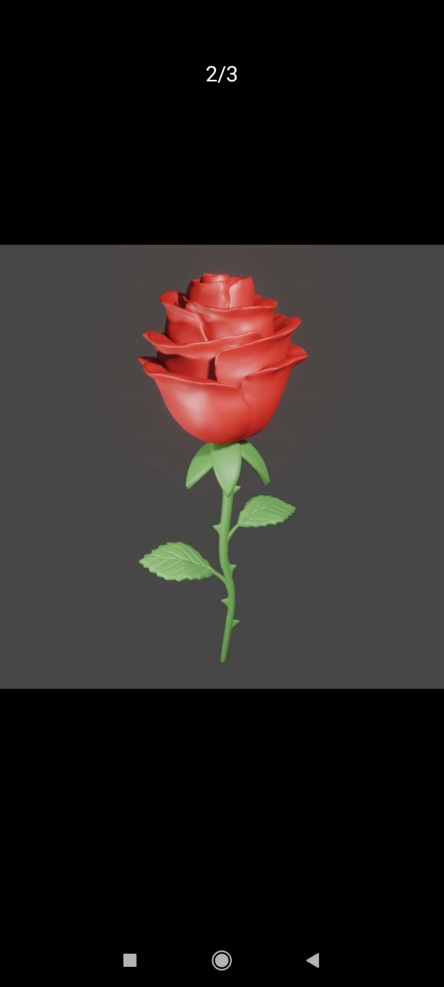 rose flower 3d printing free decor displays 3D print model - Mito3D