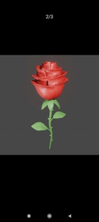 rosa fiore 3d stampa gratuito arredamento display 3d print model - Mito3D