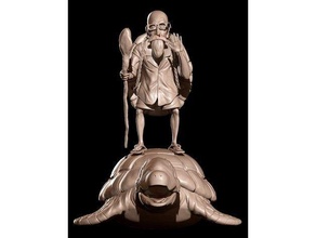 roshi turtle 3d print model in sculpture 3dexport dbz goku buu goten gogeta dragon ballz ss saiyan super buma broly cell freezer majin yamcha vegetta shenron 3d print model - Mito3D