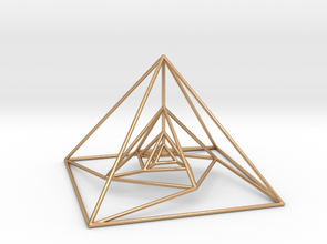 rotated nested pyramids 3d print model - Mito3D