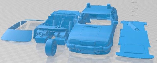rover sd1 vitesse police v8 3500 1984 printable car 3d print model automotive slot scalextric tamiya rc miniz hobby micro 3d print model - Mito3D