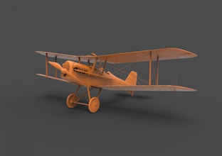 royal aircraft factory 3d print model in vehicle 3dexport raf se5a edward mick mannock british flying corps fighter airplane engine ww1 war machine 3d print model - Mito3D