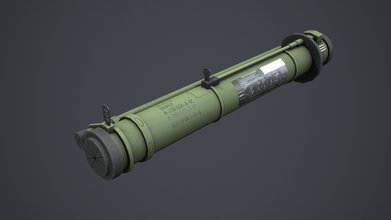 rpg 30 gancio kryuk Russia atgm bazooka arma esercito militare gioco launcher razzo 3d print model - Mito3D