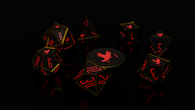 rpg polyhedral vampire dice set - blood pact 3d print model in 3dexport playing cube hobby games sci fi dungeons dragons dnd boardgame tabletop die roleplaying toys 3d print model - Mito3D