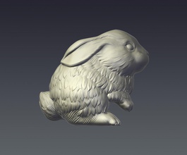 rubbit il coniglio animale figurina la scultura giocattolo arredamento 3d print model - Mito3D