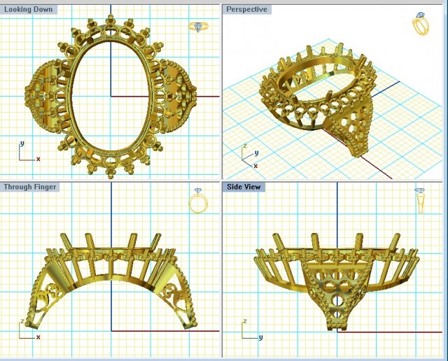 ruby ring free 3d print model in rings 3dexport 3D print model - Mito3D