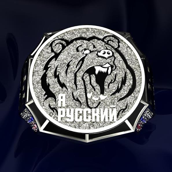 russian bear ring 3D print model - Mito3D