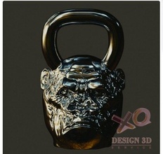 russisch gorilla hanteln 3d drucken modell 3dexport hantel gewicht affe dekor haus sport routine 3d print model - Mito3D