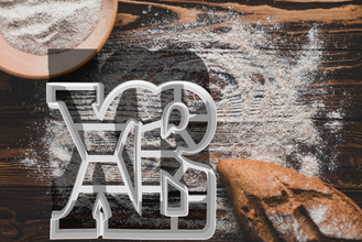 russo lettera pasqua biscotto taglierina 3d stampa modello in cucina cenare 3dexport biscotti lettere 3dprint 3dprinting 3d print model - Mito3D