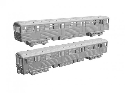 ruso metro coches 81 717 714 ferrocarril locomotora vagones modelo escala 3d print model - Mito3D