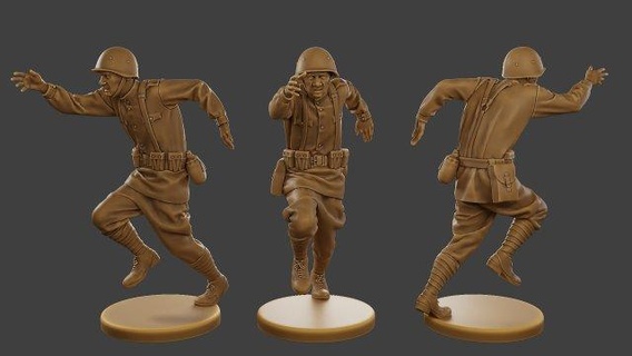 ruso soldado ww2 r3 003 figuritas action figure miniature soldiers toy military miniatures historical scale model war gaming beautiful soldier warrior girl figurines battle scene small female princess brave heroine stunning mighty fighter 3d print model - Mito3D