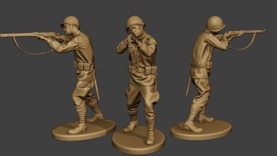 rusça asker ww2 ateş etmek ayakta durmak r1 3d yazdır model in figürinler 3dexport adam askeri ordu savaş heykel aksiyon bolşevikler lenin kırmızı sovyet dırdırcı mosin piyade fusilier artejaol stalin 3d print model - Mito3D